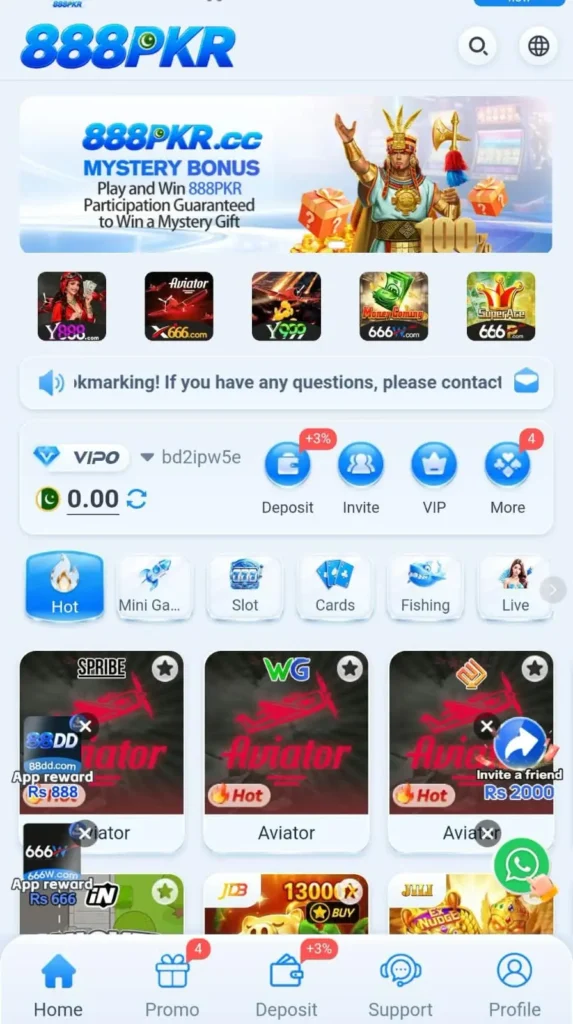 888pkr game interface